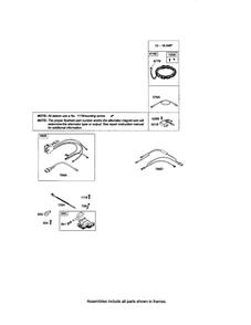 Wiring Harness/Armature-Magneto Diagram and Parts List for 44M700 0110-0121 Briggs and Stratton Engine